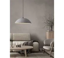 Pendul Nova Luce Ammos, 1xE27 max. 12W, D500 mm, Hmax 2000 mm, gri