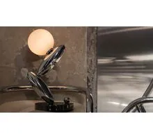 Veioza LED Maytoni Resonance, 6W, 3000K, 600 lumeni, H370 mm,  argintiu, dimabil Touch