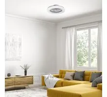 Plafoniera cu ventilator Rabalux Dalfon2, 48+15W, 3000K-6500K, 3500 lumeni, D485 mm, alb, telecomanda inclusa