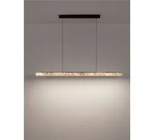 Pendul LED Nova Luce Valley, 33W, 3000K, 1980 lumeni, L1210 mm, Hmax 1800 mm, negru, dimabil Triac