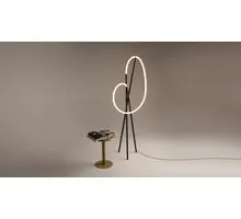 Lampadar LED Maytoni Crochet, 36W, 3000K, 2500 lumeni, H1620 mm, negru, dimabil