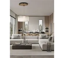 Pendul LED Nova Luce Nol, 49W, 3000K, 3185 lumeni, D680 mm, Hmax 1800 mm, alama, dimabil Triac