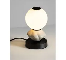 Veioza LED Nova Luce Pallina, 6W, 3000K, 360 lumeni, H220 mm, alb, gri, negru, touch dimabil