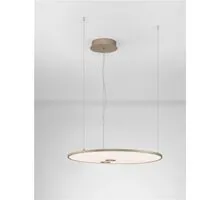 Pendul LED Nova Luce Vea, 53W, CCT switch 2700K-3000K, 2323 lumeni, D610 mm, Hmax 2000 mm, champagne, dimabil Triac