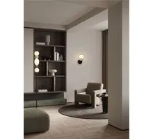 Aplica LED Nova Luce Pallina, 6W, 3000K, 360 lumeni, H280 mm, alb, gri, negru, dimabil Triac