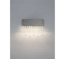 Aplica LED Nova Luce Crista, 15W, 3500K, 742 lumeni, L300 mm, H280 mm, negru, dimabil Triac