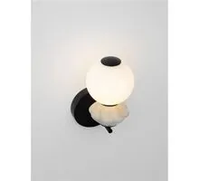 Aplica LED Nova Luce Pallina, 6W, 3000K, 360 lumeni, H280 mm, alb, gri, negru, dimabil Triac