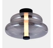 Aplica / plafoniera LED ACB Sira, 14.5W, 2700K, 1315 lumeni, D350 mm, fumuriu, negru