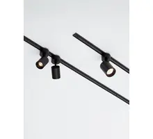 Corp de iluminat LED sina slim magnetica Shallow Nova Luce, 5W, 3000K, 435 lumeni, 24V, negru, dimabil Triac / on-off
