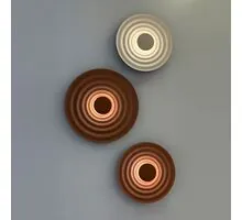 Aplica LED Azzardo Ripple, 6W, 2675K, 108 lumeni, D500 mm, maro, IP20