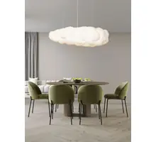 Pendul Nova Luce Cloud, 8xE27, L1500 mm, Hmax 3000 mm, alb, IP20