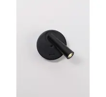 Aplica LED Nova Luce Tico, 3W, 3000K, 189 lumeni, D104/126 mm, negru