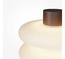 Veioza LED Maytoni Nuvem, 8W, 3000K, 850 lumeni, D160 mm, H150 mm, alb, maro