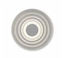 Aplica LED Azzardo Ripple, 6W, 2740K, 108 lumeni, D400 mm, alb, IP20
