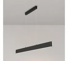 Pendul LED Maytoni Step, 30W, 3000K, 900 lumeni, L1185 mm, Hmax 1000 mm, negru, IP20