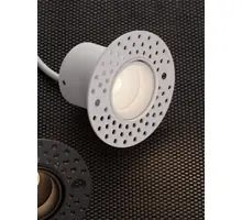 Spot fix LED Nova Luce Uho, 3W, 3000K, D68, unghi 36°, alb, incastrat