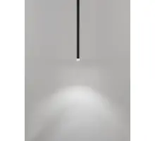 Pendul LED Nova Luce Dandia, 6W, 3000K, 365 lumeni, D28/80 mm, Hmax 1500 mm, tija 700 mm, negru