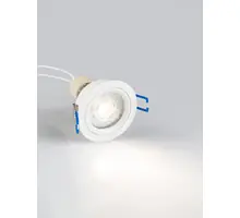 Spot fix Nova Luce Hap, 1xGU10 max. 10W, D70 mm, alb, incastrat, IP20