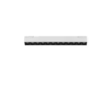 Corp de iluminat LED sina slim magnetica Shallow Nova Luce, 12W, 3000K, 673 lumeni, 24V, L236 mm, alb, negru, dimabil Triac