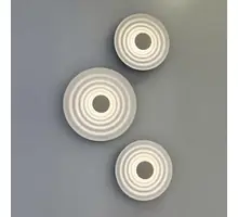 Aplica LED Azzardo Ripple, 6W, 2740K, 108 lumeni, D400 mm, alb, IP20