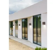 Aplica exterior Nova Luce Meto, 1xGU10, maro, IP65