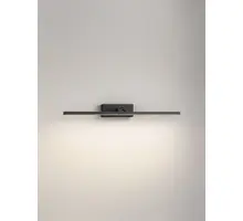Aplica LED Nova Luce Marel, 12W, CCT Switch 3000-4000K, 780 lumeni, L515 mm, negru, IP44