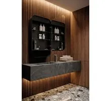 Oglinda ACB Verona, 1000x500 mm, rama neagra
