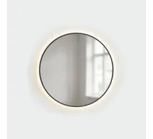 Oglinda LED ACB Bari, 34W, 3000K, 2650 lumeni, CRI90, D810 mm, rama neagra, IP44