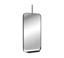 Oglinda ACB Shelf, rama neagra, 1000x500 mm, H1500 mm