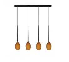 Pendul AZzardo Izza, 4xE14, ambra