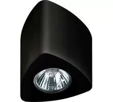 Spot fix aplicat AZzardo Dario, 1xGU10, negru, triunghi, IP20
