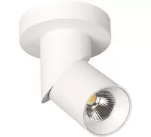 Spot mobil LED aplicat AZzardo Santos Eposed, 12W, alb, rotund, IP20