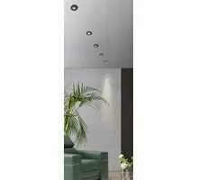 Spot fix LED incastrat AZzardo Fill Round, 5W, 4000K, negru, rotund, IP20