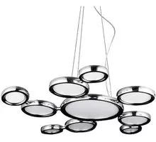 Pendul LED AZzardo Satellite, 42.8W, crom