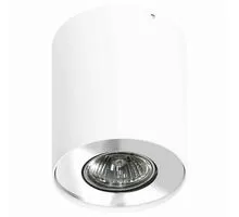 Spot fix aplicat AZzardo Neos 1, 1xGU10, alb-crom, rotund, IP20