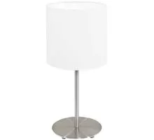 Veioza Eglo Pasteri, 1xE27, alb-nichel satinat