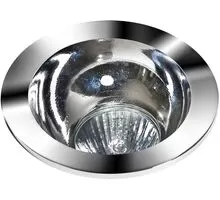 Spot fix incastrat AZzardo Remo 1, 1xGU10, crom, rotund, IP20