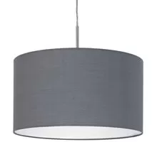 Pendul Eglo Pasteri, 1xE27, alb-gri-nichel satinat