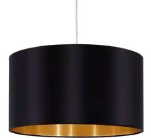 Pendul Eglo Maserlo, 1xE27, auriu-negru-nichel satinat