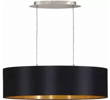 Pendul Eglo Maserlo, 2xE27, auriu-negru-nichel satinat