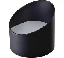 Spot fix LED aplicat AZzardo Momo, 16W, 3000K, D14 cm, negru, rotund, IP20