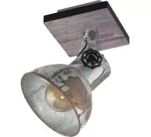 Aplica Eglo Barnstaple, 1xE27, argintiu antic-maro patinat-negru