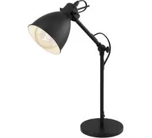 Lampa de birou Eglo Priddy, 1xE27, alb-negru