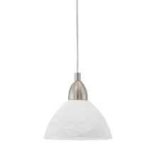 Pendul Eglo Brenda, 1xE27, alb-nichel satinat