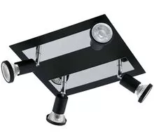 Plafoniera Eglo Sarria, 4xGU10, crom-negru