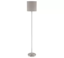 Lampadar Eglo Pasteri, 1xE27, alb-gri-nichel satinat