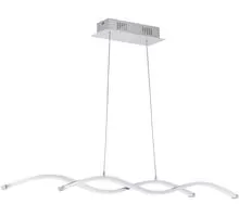 Pendul LED Eglo Lasana 2, 18W, alb-crom