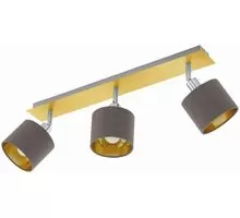 Plafoniera Eglo Valbiano, 3xE14, auriu-cafeniu-nichel satinat