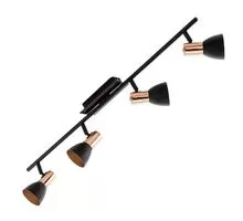 Plafoniera Eglo Barnham, 4xGU10, cupru-negru