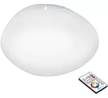 Plafoniera cristal LED Eglo Sileras, 21W, alb, dimabil, telecomanda